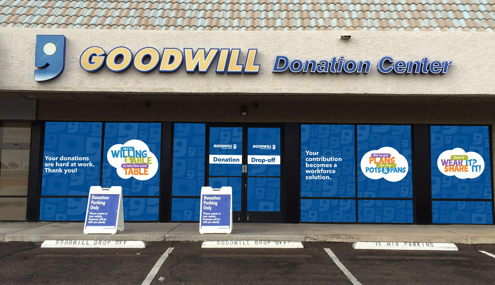 Goodwill storefront copywriting